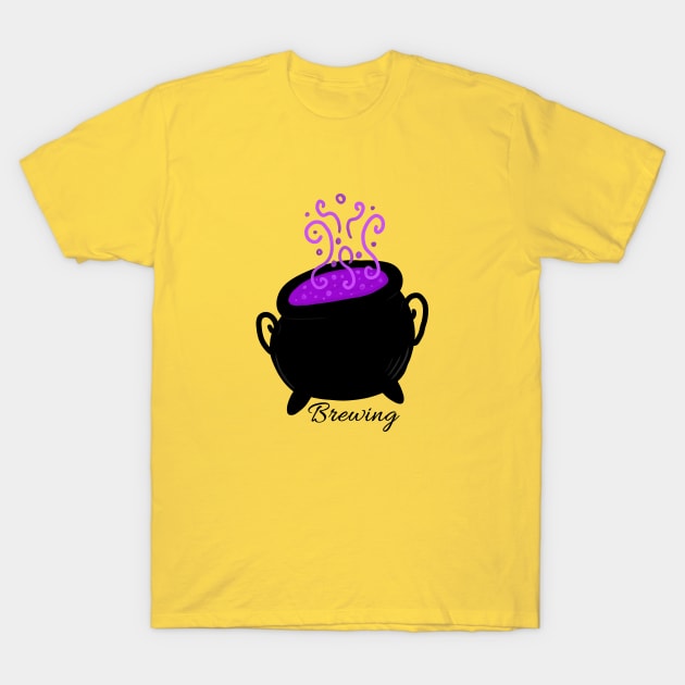 Brewing T-Shirt by Pixcy Willow